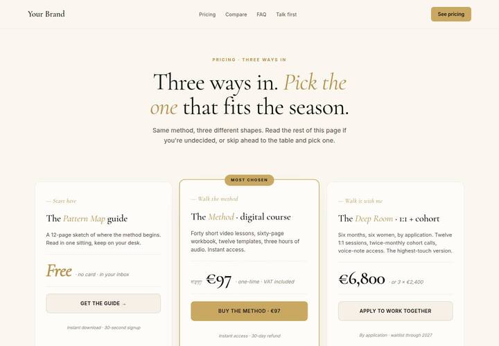 Pricing